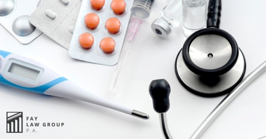 pills, thermometer, and stethoscope