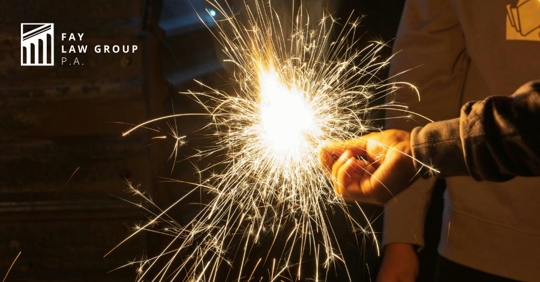 person holding fireworks