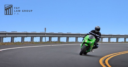 motorcycle rider on road